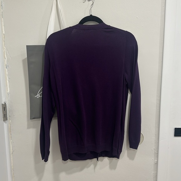 Talbots dark purple XL Cardigan great for cool nights - Picture 2 of 7